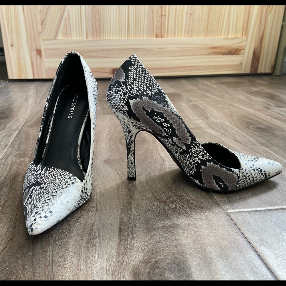 Snake skin heels